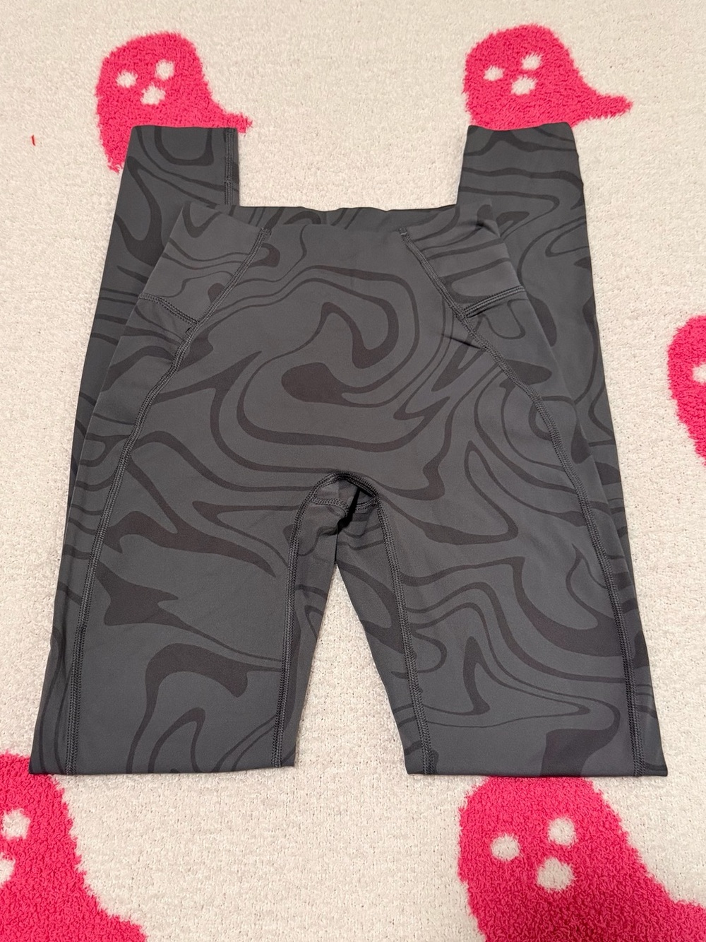 New Paragon Leggings Black/Gray Swirl - Size XS